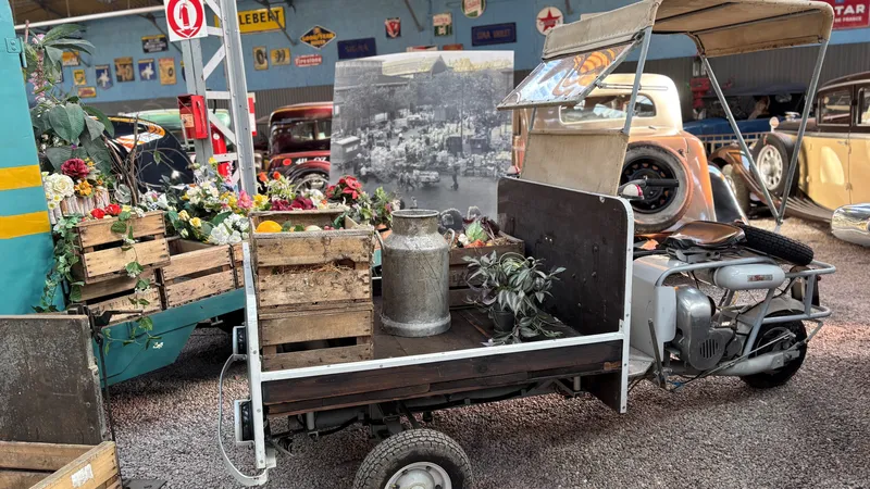 Ce triporteur de 1962 a été acquis tout récemment par le musée de l'automobile de Reims. C'est le premier du genre dans la collection.