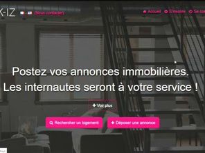 Un des messages du site internet d'annonces immobilières.
