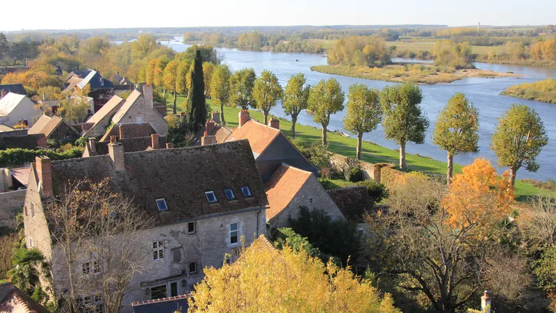 Saint-Dyé-sur-Loire vue du ciel