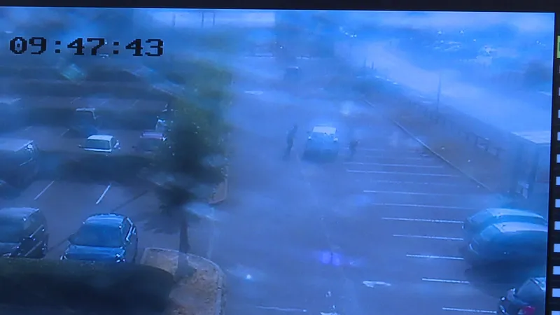 La dernière image de la voiture sur les vidéosurveillances