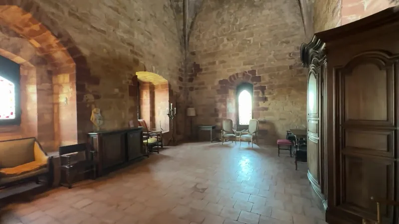 La salle du trésor du château de Turenne en Corrèze