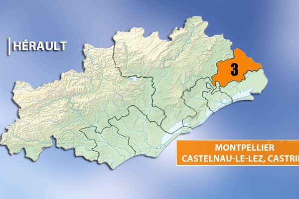 Hérault - 3e circonscription Castelnau-le-Lez, Castries, Montpellier.