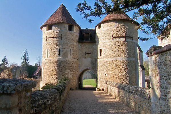 Dans le parc du château d'Harcourt (Eure)