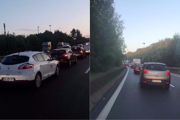 Plusieurs kilomètres d'embouteillages se sont formés dans la métropole lilloise. 