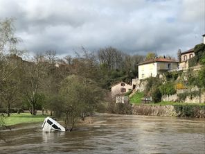Inondations sur le secteur de Bellac, dans le nord de la Haute-Vienne.