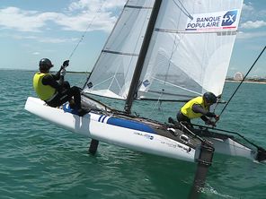 L'Equipe de FranceJeunes de Voile s'entrainent à la Grande-Motte