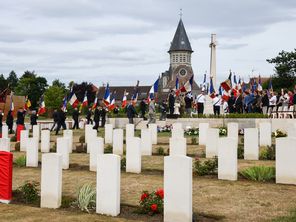 Le cimetière militaire Pheasant Wood, à Fromelles, en 2019. Il abrite les tombes des soldats australiens qui ont combattu pendant la Première Guerre mondiale.