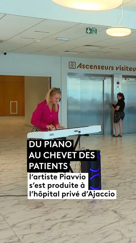 VIDÉO : Du piano au chevet des patients de l'hôpital privé d'Ajaccio
