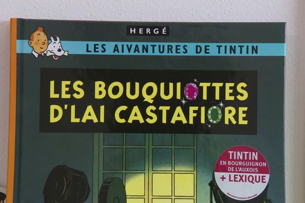 Les Bouquiottes d'lai Castafiore, comprenez "les Bijoux de la Castafiore" en Bourguignon de l'Auxois, une traduction lancée à Pouilly-en-Auxois le samedi 29 novembre