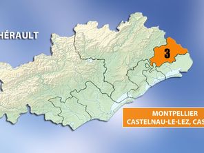 Hérault - 3e circonscription Castelnau-le-Lez, Castries, Montpellier.