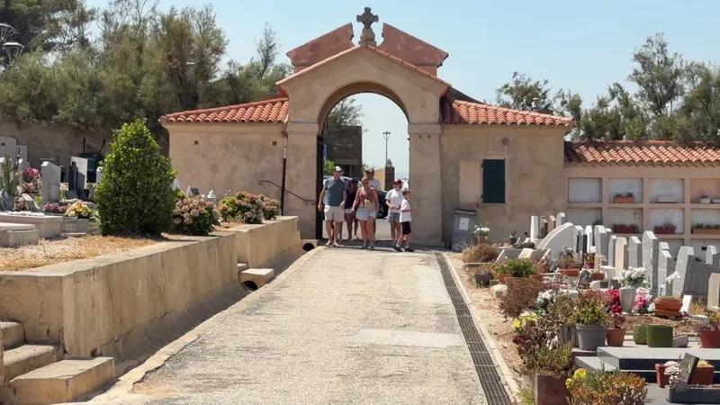 Le cimetière marin de Saint-Tropez.