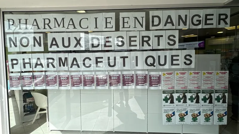 La pharmacie de Saint-Julien-las-Villas s'organise pour faire connaître ses revendications 