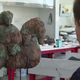 Une sculpture représentant la déesse Epona en restauration au CEA de Grenoble. 