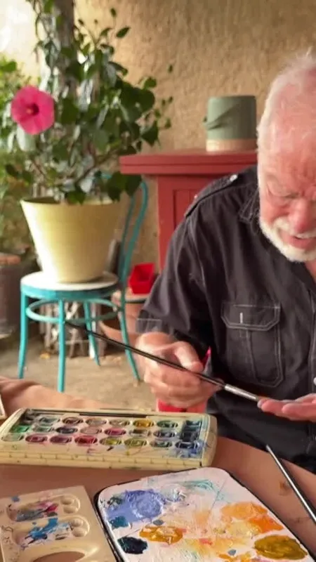 VIDÉO. Rencontre à Ambiegna avec Serge Maquin, artiste peintre