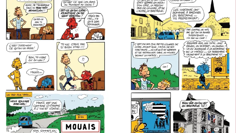 Planche roman graphique : la frontière bretonne