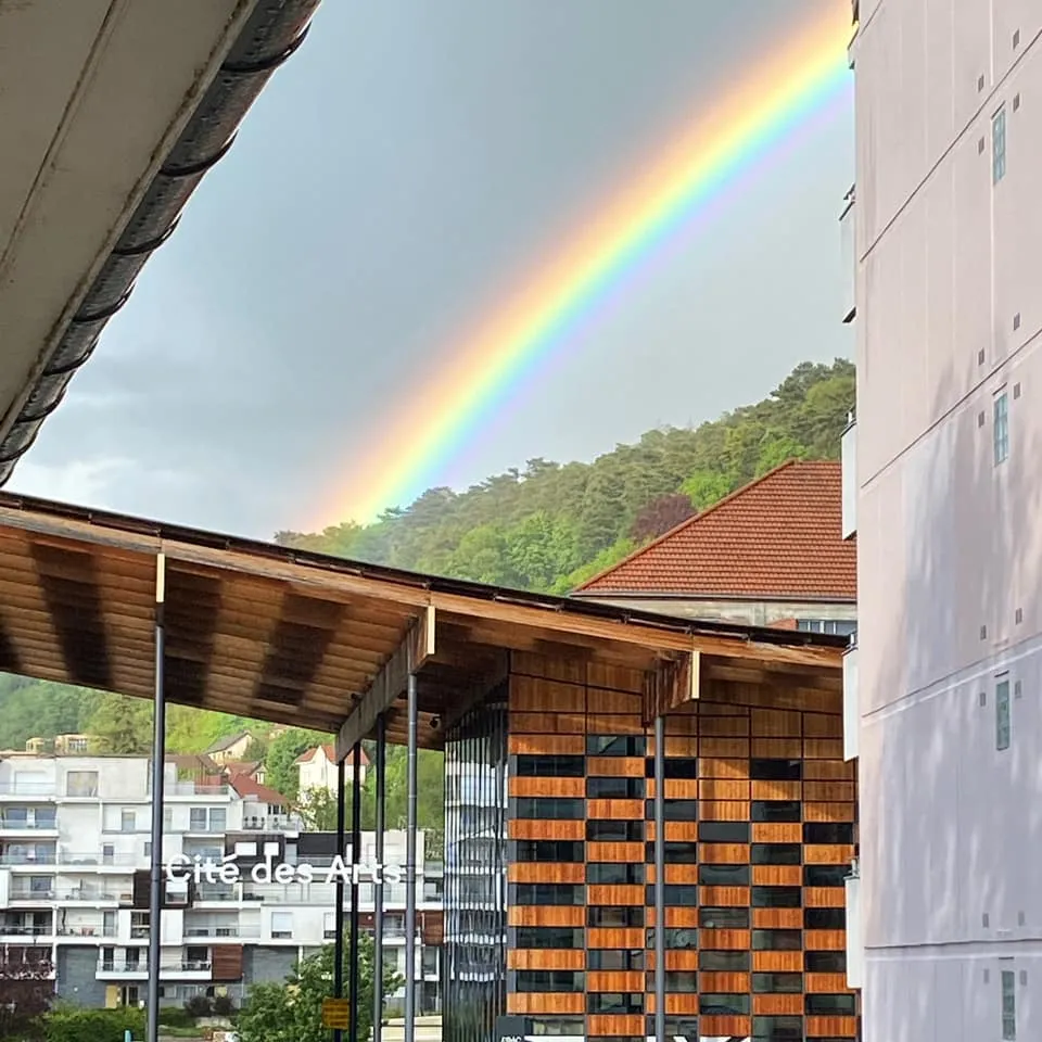 Un arc-en-ciel au dessus de Besançon.