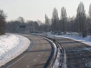 La RN 118, en  février 2018.