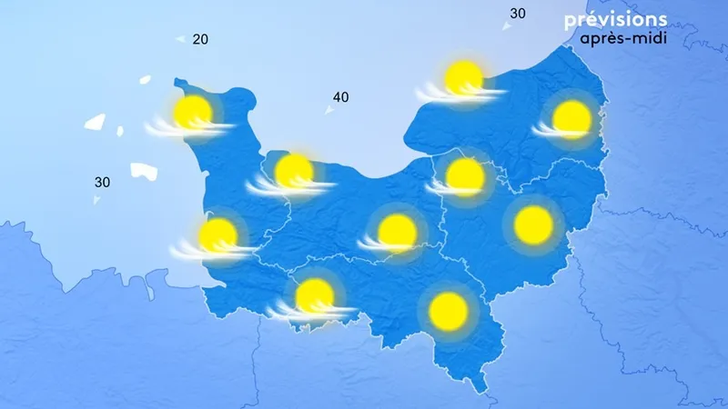 Prévisions pour le jeudi 9 juillet après-midi