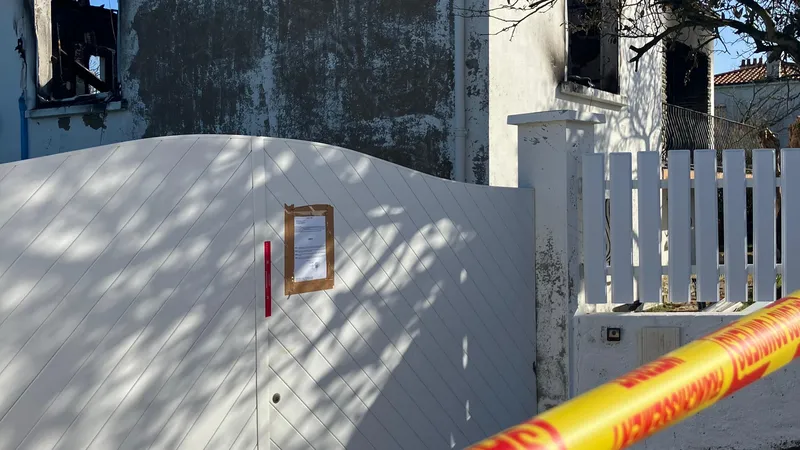 La future gendarmerie temporaire incendiée à Bois-de-Céné en vendée