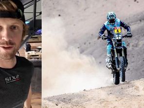Adrien Van Beveren profite de cette période de confinement pour parfaire sa rééducation après sa chute au Dakar.
