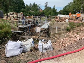 Importants travaux de restauration des écluses sur le canal de la Bruche 