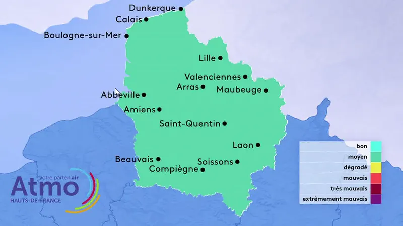 La qualité de l'air est bonne.