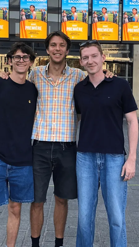 VIDÉO. Armand et Clément, les deux réalisateurs nantais du film "Un grand raccourci" à la rencontre de leur public